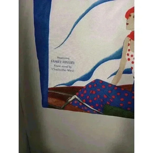 Estee Lauder HARPER'S BAZAAR JULY 1932 Flapper Magazine Cover Blue Tote Bag - Picture 2 of 4